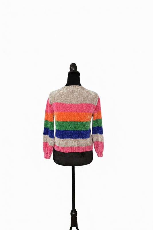 Multi-colored Striped Sweater