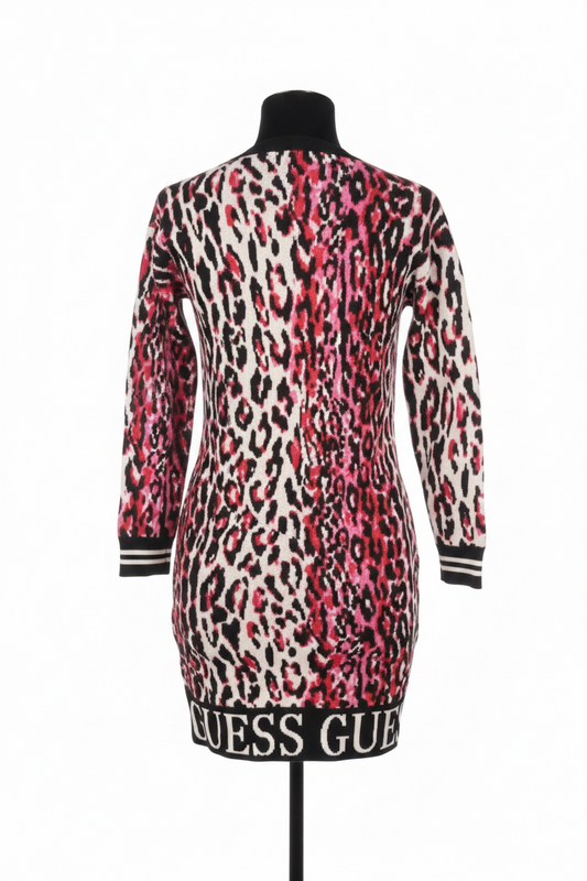 Guess Leopard Print Sweater Dress