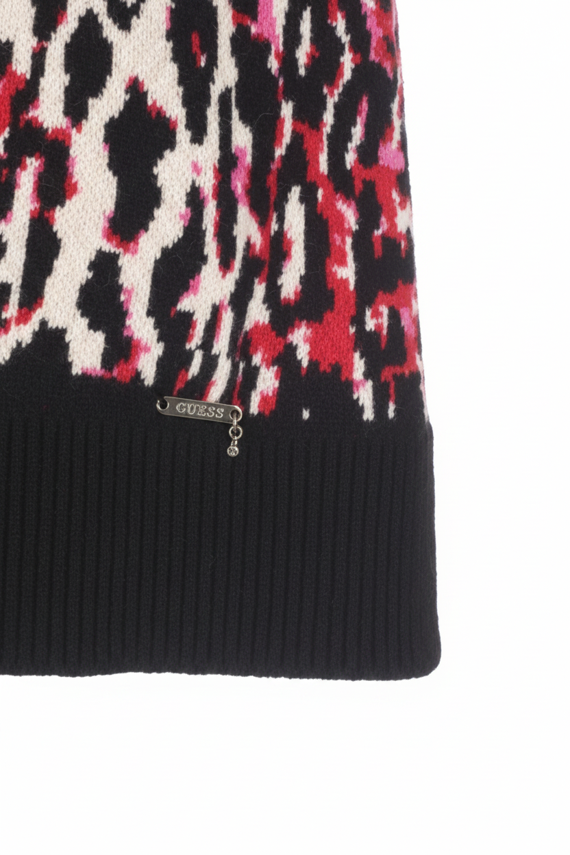 Guess Leopard Print Sweater Dress