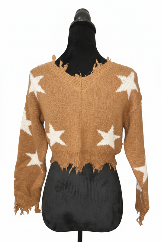 Brown Crop Top Sweater