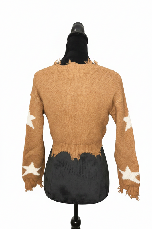 Brown Crop Top Sweater