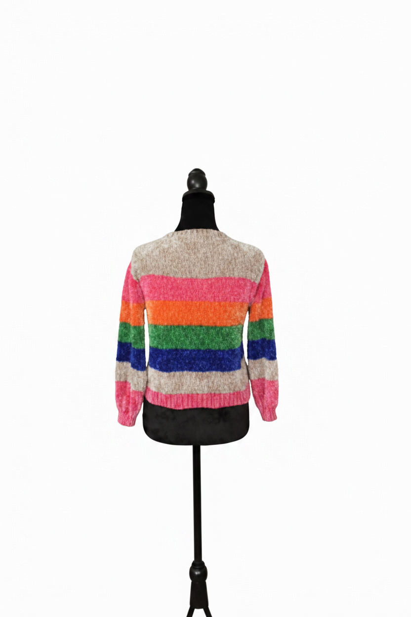 Multi-colored Striped Sweater